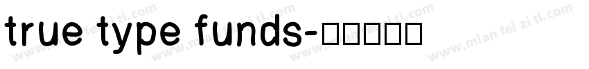 true type funds字体转换
